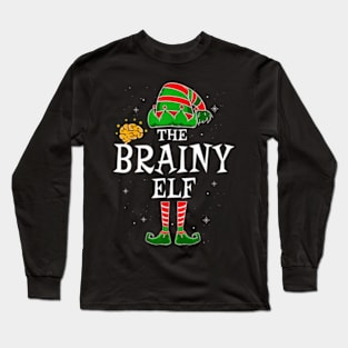 The Brainy Elf Group Matching Family Christmas Smart Funny Long Sleeve T-Shirt